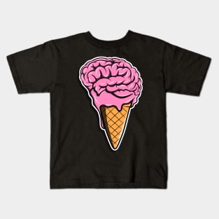 Brain flavored ice cream Kids T-Shirt